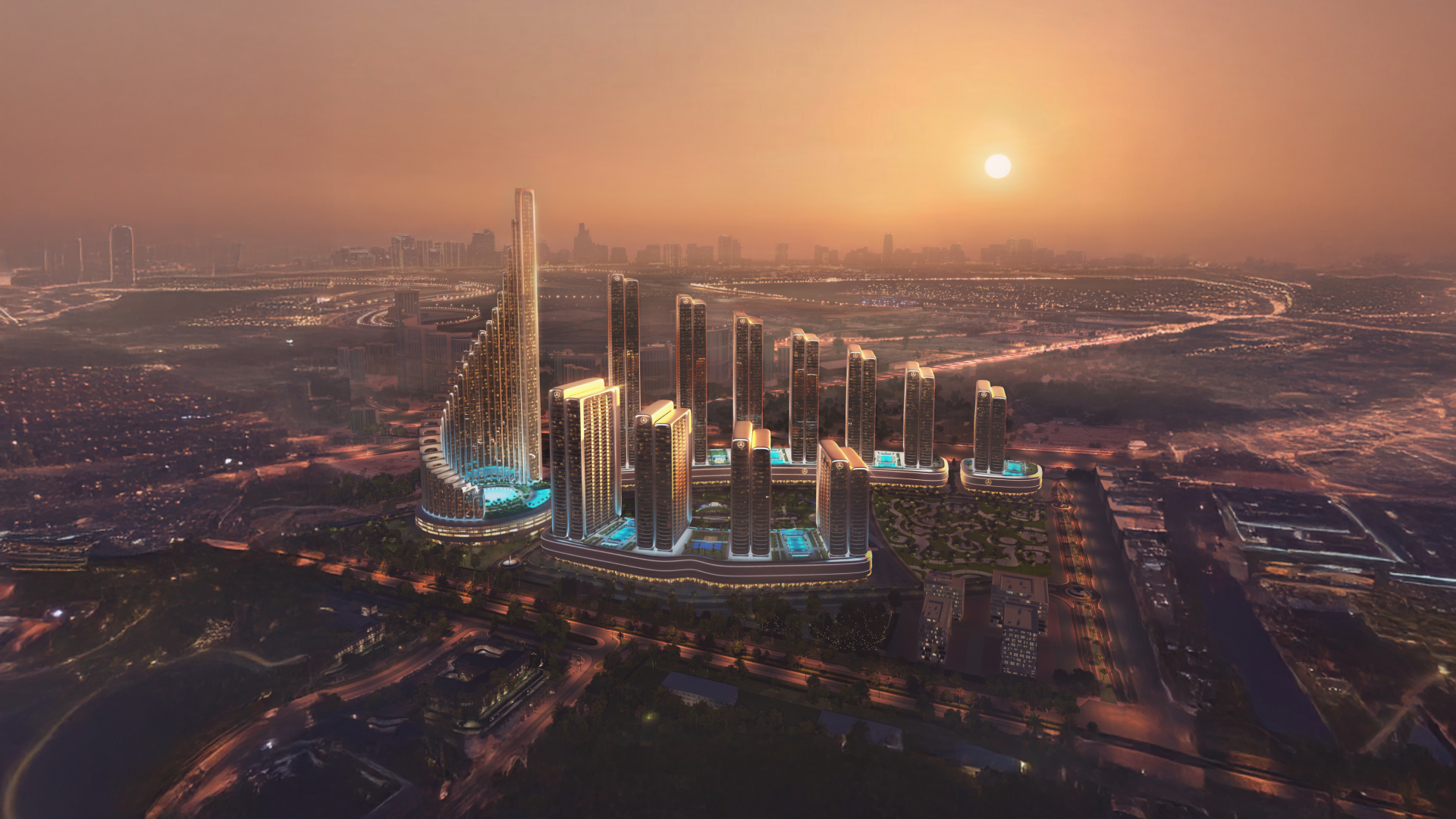 Mercedez Benz Places in Dubai